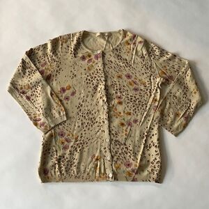 Vintage Floral & Animal Print Cardigan